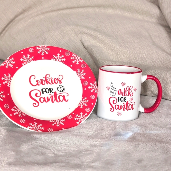 Cookies for Santa plate & mug - Picture 1 of 3